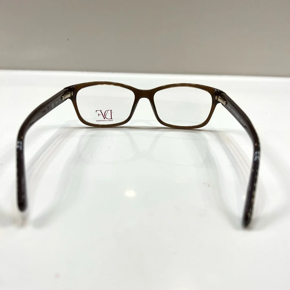 NEW Diane von Furstenberg 5054 201 Translucent Brown Eyeglasses Frames 50-15-135